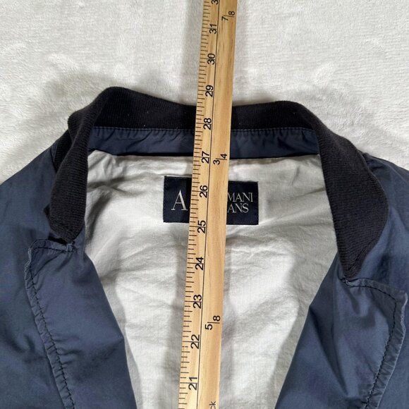 Armani Jeans Men Blazer Casual Jacket Blue Size USA M EUR 50 Lightweight - Picture 6 of 14